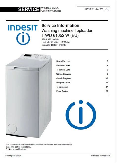 indesit itwd 61052